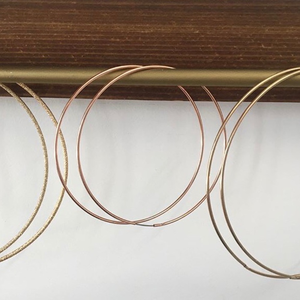 Rose gold “Baby Perfection” Endless hoops earrings
